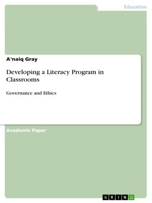 cover image of Developing a Literacy Program in Classrooms
